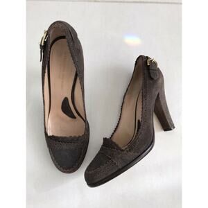 Alessandro Dell'Acqua Buckle Suede Heels FLAWS